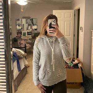 ALO Yoga Ripped Hoodie